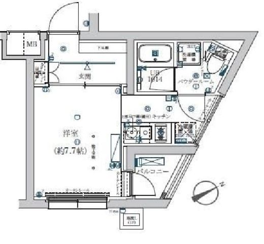 エストゥルース横浜子安 (EsTRUTH YOKOHAMA-KOYASU) 207 間取り図