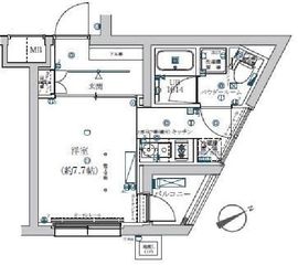 エストゥルース横浜子安 (EsTRUTH YOKOHAMA-KOYASU) 207 間取り図
