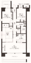 ひかるコート横浜 803 間取り図