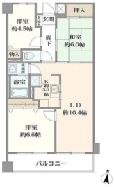 フローラ新横浜 403 間取り図