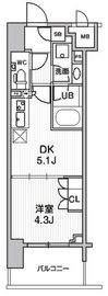 シーズンフラッツ大森エアリー 203 間取り図