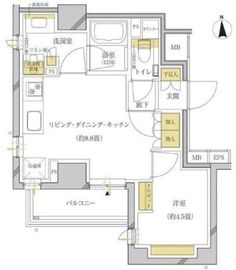 Premium大岡山 201 間取り図