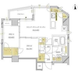 Premium大岡山 402 間取り図