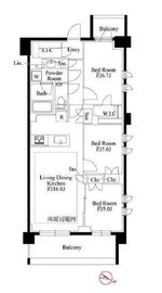 343 RESIDENCE ICHIGAYA (343レジデンス市ヶ谷) 3階 間取り図
