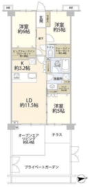 ヴェレーナグラン茅ヶ崎東海岸 1階 間取り図
