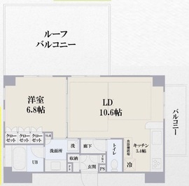 プレノ小石川 3階 間取り図