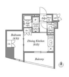 nido蔵前Avenue 605 間取り図
