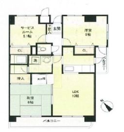 カールトンプラザ川崎 1004 間取り図