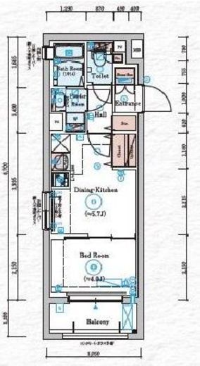 GENOVIA川崎Ⅴ (ジェノヴィア川崎Ⅴ) 2階 間取り図