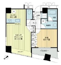 新宿アインスタワー 24階 間取り図