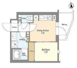 ベルファース三軒茶屋 209 間取り図