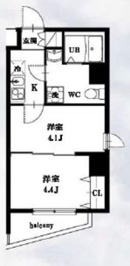 シャッツ高円寺 401 間取り図