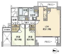 アデニウム吉祥寺 5階 間取り図