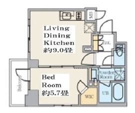 クレストコート錦糸町 505 間取り図