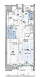 プレシエ横浜石川町 3階 間取り図
