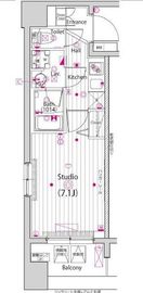 ガーラ・ステーション横濱大通り公園 4階 間取り図