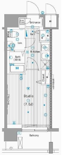 グランド・ガーラ横濱桜木町 11階 間取り図