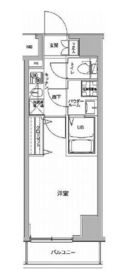 ジェノヴィア川崎駅グリーンヴェール 307 間取り図