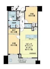 ライオンズ横浜ポートサイド 4階 間取り図