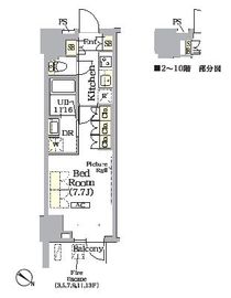 ARKMARK巣鴨COURT (アークマーク巣鴨コート) 803 間取り図