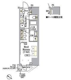 ARKMARK巣鴨COURT (アークマーク巣鴨コート) 804 間取り図