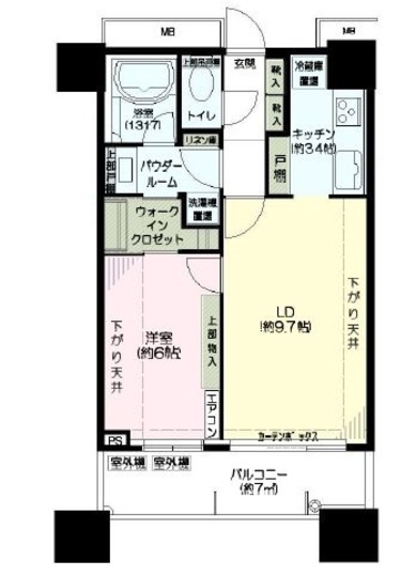 ミッドサザンレジデンス御殿山 3階 間取り図