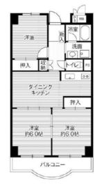 ビレッジハウス芝浦タワー 1-409 間取り図