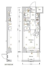 Log横浜伊勢町 (ログ横浜伊勢町) 1階 間取り図