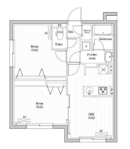 コンポジット渋谷本町 501 間取り図
