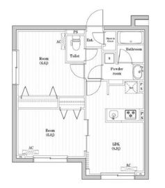 コンポジット渋谷本町 501 間取り図
