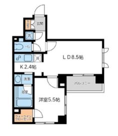 シティスパイア若松町 301 間取り図