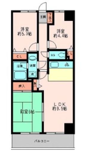 ガーデンシティ金沢文庫 618 間取り図