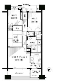 パークホームズ東神奈川ステーションアリーナ 3階 間取り図