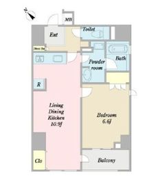 プロシード西新宿 502 間取り図