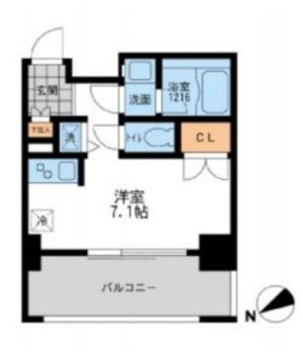 プライマル三軒茶屋 202 間取り図