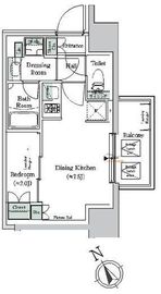 ONE ROOF RESIDENCE NISHI NIPPORI (ワンルーフレジデンス西日暮里) 306 間取り図