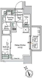 ONE ROOF RESIDENCE NISHI NIPPORI (ワンルーフレジデンス西日暮里) 710 間取り図