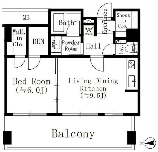 錦町トラッドスクエア 1610 間取り図