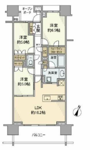 プラウド王子本町 9階 間取り図