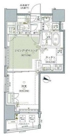 アクシア文京本駒込 8階 間取り図
