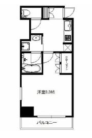 アリーチェ東高円寺 301 間取り図