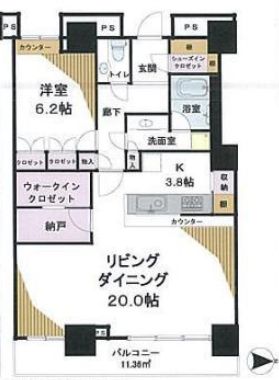 ベイクレストタワー 29階 間取り図