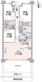 ザ・パークハウスあざみ野一丁目 1階 間取り図