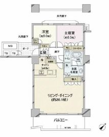 コットンハーバーマリナゲートタワー 12階 間取り図