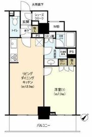 グローリオタワー横浜元町 10階 間取り図