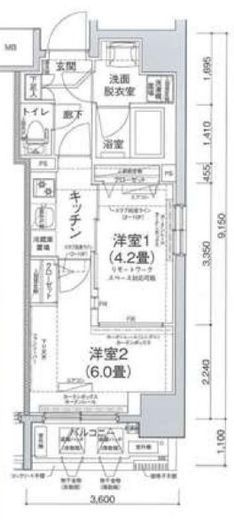 アイルプレミアム池袋ノルド 9階 間取り図