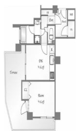 ワールドパレス三軒茶屋 1階 間取り図