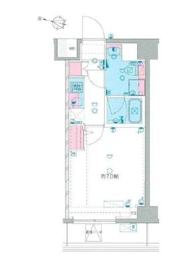 GENOVIA横浜鶴見市場skygarden 7階 間取り図