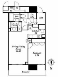 THE TOYOSU TOWER 30階 間取り図