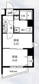 シャッツ高円寺 501 間取り図